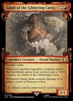 Gimli of the Glittering Caves - Showcase LTC NM MTG - Image 1