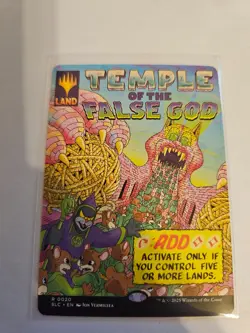 Temple of the False God Borderless MTG Encyclopedia of Magic Nm/M - Image 1