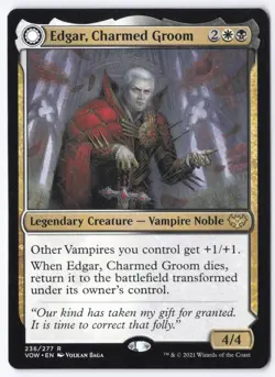Edgar, Charmed Groom R Innistrad: Crimson Vow 236 NM - Image 1