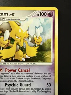 Pokemon TCG Mysterious Treasures Alakazam 2/123 Rare Holo Near Mint - Image 3
