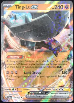 Pokemon TCG Ting-Lu ex 127/193 2023 Paldea Evolved Double Rare Card - LP - Image 1