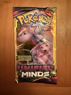 Pokemon TCG: Sun and Moon Unified Minds Booster Pack Factory Sealed - Image 1