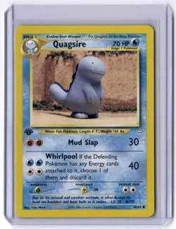 Quagsire 48/64 Common 1st Edition NM Pokemon Neo Revelation - Image 1