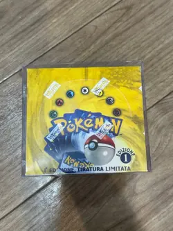 1999 Pokemon Unlimited Base Set booster box Sealed! WOTC charizard Italian Ver. - Image 1