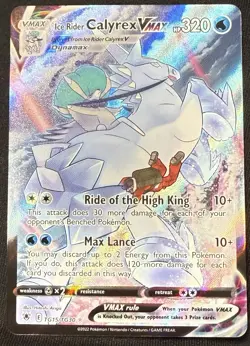 Pokemon Astral Radiance Ice Rider Calyrex VMAX Ultra Rare Holo TG15/TG30 NM - Image 1