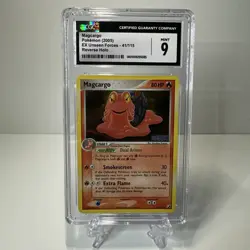 2005 Pokemon EX Unseen Forces CGC 9 Magcargo 41/115 - Image 1
