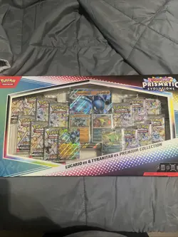 Pokemon Lucario Ex & Tyranitar Ex Premium Collection Prismatic Evolutions TCG - Image 2