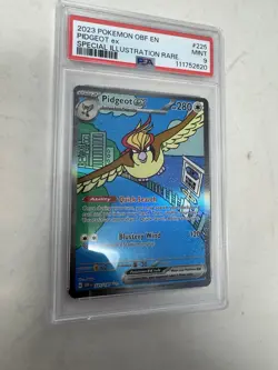 Pokemon 2023 Obsidian Flames EN Pidgeot ex 225/197 PSA 9 - Image 1