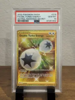 PSA 10 2022 Pokemon Sword And Shield Astral Radiance Double Turbo Energy 216/189 - Image 1