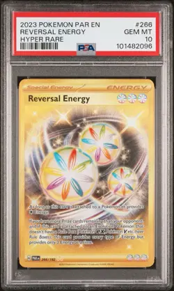 2024 Pokemon Paradox Rift Reversal Energy #266 Hyper Rare PSA 10 Gem Mint - Image 1
