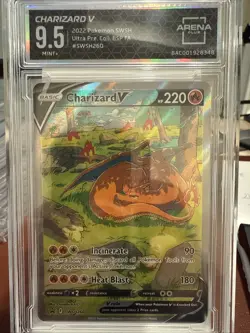 Charizard SWSH260 Pokemon Sword & Shield Promo Arena Club Graded 9.5 ( PSA 9) - Image 1