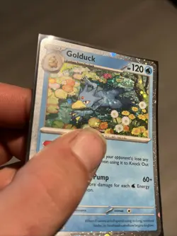 🌀 Pokemon TCG Golduck MEP 008 Mega Evolution Pokemon Blister Promo SWIRL 🌀 - Image 2