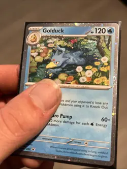 🌀 Pokemon TCG Golduck MEP 008 Mega Evolution Pokemon Blister Promo SWIRL 🌀 - Image 3