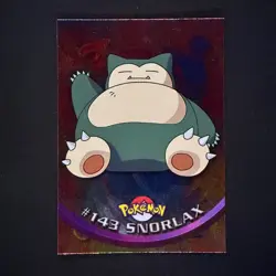 topps Pokemon TV Animation Edition Series 3 Holo Foil #143 Snorlax - Image 1