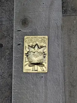 Pokemon Trading Card Gold Plated Togepi 1999 Burger King Vintage - Image 1