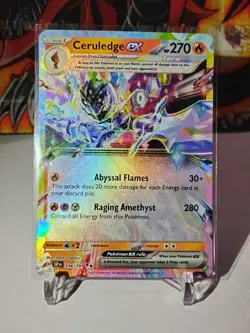Pokemon TCG Ceruledge EX 036/191 Surging Sparks Double Rare Tera Card - Image 2