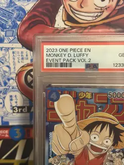 Monkey D. Luffy - P-033 - PSA 10 - Promo - English - One Piece Card Game - Image 5