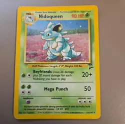 Pokemon TCG Nidoqueen Base Set 2 Holo Unlimited Rare Card 12/130 NM/LP Condition - Image 1