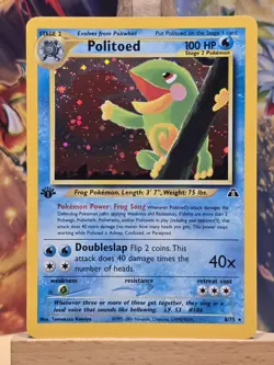 Politoed 8/75 Neo Discovery 1st Ed Holo Rare Vintage Pokemon TCG Card CGC NM - Image 1