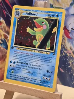 Politoed 8/75 Neo Discovery 1st Ed Holo Rare Vintage Pokemon TCG Card CGC NM - Image 2