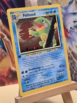 Politoed 8/75 Neo Discovery 1st Ed Holo Rare Vintage Pokemon TCG Card CGC NM - Image 3