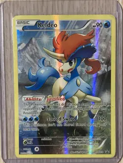 Pokemon Keldeo #XY118 Generations Ultra Rare Full Art Holo Promo Card - Image 1