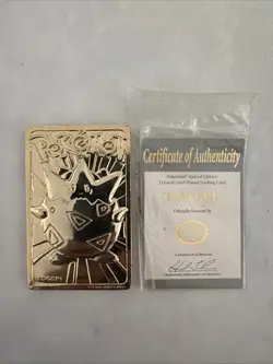 1999 Pokemon Togepi 23K Gold-Plated Trading Card w/ Certificate - BK Promo - Image 1