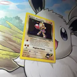 Rocket's Hitmonchan 11/132 Pokemon Card Holo Unlimited Gym Heroes 2000 MP - Image 3