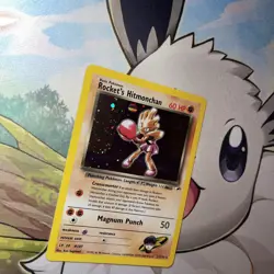 Rocket's Hitmonchan 11/132 Pokemon Card Holo Unlimited Gym Heroes 2000 MP - Image 5