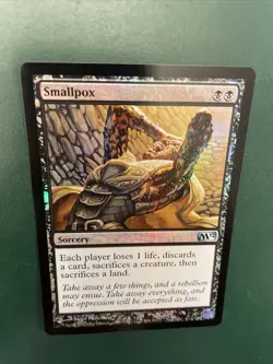 MTG - Smallpox - FOIL - Core Set 2012 M12 - NM/MT - Brandy New! - Image 1
