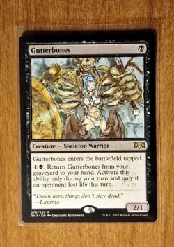 Gutterbones Altered Art Hand Painted MTG Magic the Gathering Anime Girl - Image 1