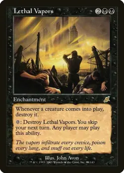 MTG x1 LETHAL VAPORS 1x LP Scourge SCG #68 (Free Shipping!) Magic the Gathering - Image 1
