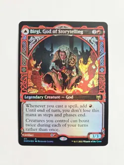 Birgi, God of Storytelling (Showcase) Kaldheim Foil MTG - Image 1