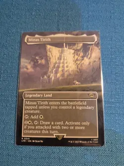 MTG LOTR Minas Tirith EXTENDED ART #341 Lord of the Rings Magic the Gathering - Image 1