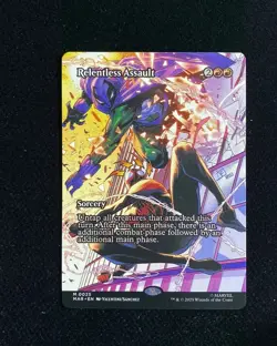 2025 Magic The Gathering MTG Marvel EN #M0025 Borderless Relentless Assault GAV - Image 1