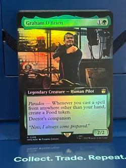 MTG Dr. Who Graham O'Brien Extended Art Foil Rare NM/M WHO - Image 1