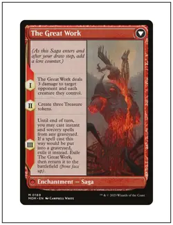 1x Urabrask / The Great Work, 169, March of the Machine, Magic MTG NM - Image 2