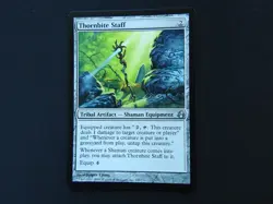 Thornbite Staff NM [Morningtide] Mtg Magic Free Tracking! - Image 1