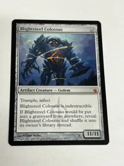 Blightsteel Colossus Mirrodin Besieged Regular SP/NM - Image 1