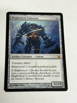 Blightsteel Colossus Mirrodin Besieged Regular SP/NM - Image 2