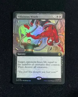 2025 Magic The Gathering MTG Marvel EN Foil Borderless Villainous Wrath GAV - Image 1