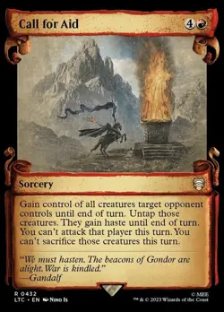 FOIL Call for Aid (Showcase Scrolls) - Commander: The Lord of the Rings - Image 1