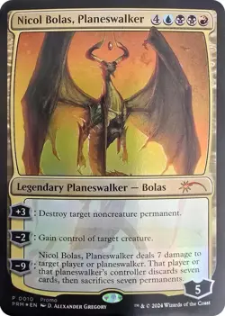 FOIL - Nicol Bolas, Planeswalker - Unique and Miscellaneous Promos (UMP) - Image 1