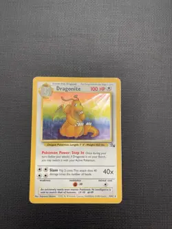 Pokemon TCG Dragonite Fossil #4/62 Holo Unlimited Rare 1999 WOTC Vintage English - Image 3