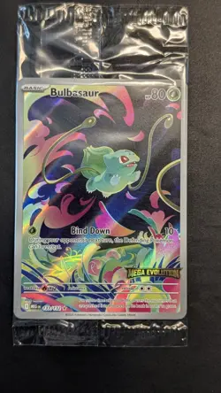 Bulbasaur 133/132 Mega Evolutions Stamped Promo Sealed Holo Pokemon - Image 1