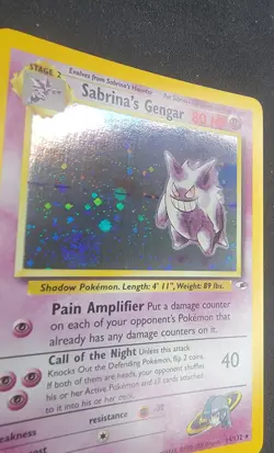2000 Pokemon Gym Heroes Sabrina's Gengar Holo #14/132 TCG LP - Image 4