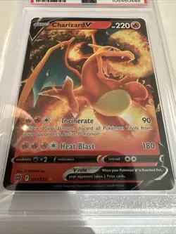 2022 Pokemon SWSH Charizard V Brilliant Stars 017/172 PSA 10 GEM MINT - Image 2
