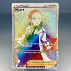 Oleana Rebel Clash 202/192 Rainbow Full Art Secret Rare Trainer Pokemon TCG NM - Image 1