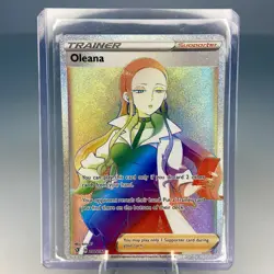 Oleana Rebel Clash 202/192 Rainbow Full Art Secret Rare Trainer Pokemon TCG NM - Image 3