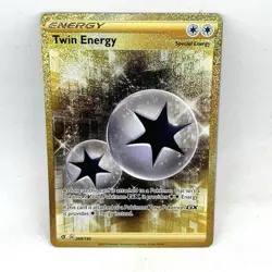 Pokemon TCG: Twin Energy 209/192 Gold Secret Rare Holo Rebel Clash NM - Image 1